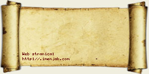 Jovana Šesto vizit kartica